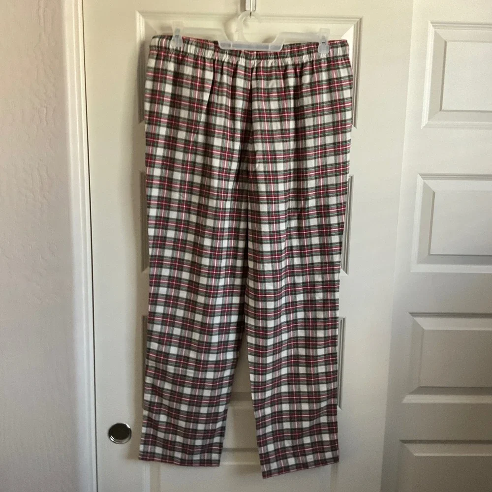J. Crew Men's Cotton Plaid Flannel Pajama Lounge Pants -‎ Size Large NEW